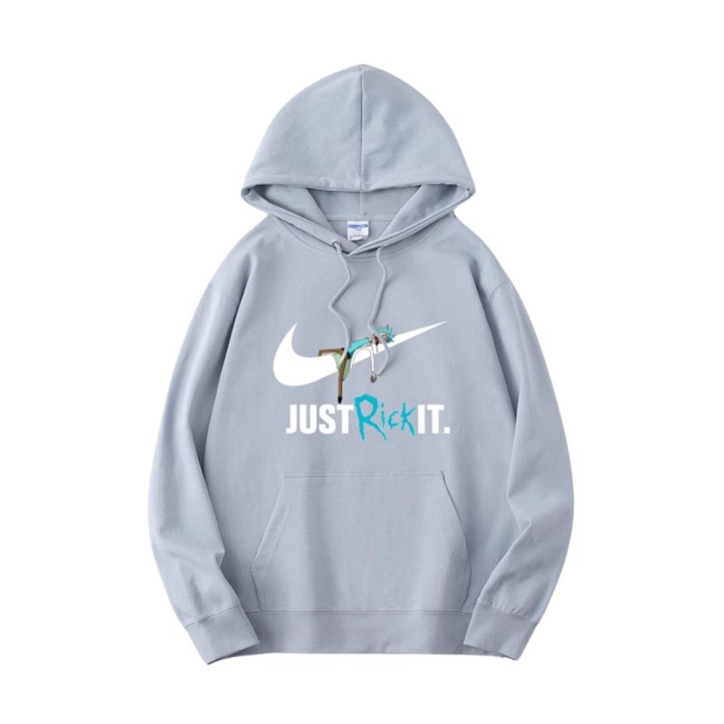 画像5: JUST RICK IT Rick print  Hoodie sweater  ユニセックス男女兼用JUST RICK IT リックプリントフーディスウェットパーカー (5)