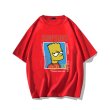 画像6: unisex The Simpsons box bart simpson Print T-Shirt  　シンプソンズバートシンプソンプリント半袖ラウンドネック Tシャツ ユニセックス 男女兼用 (6)