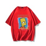 画像6: unisex The Simpsons box bart simpson Print T-Shirt  　シンプソンズバートシンプソンプリント半袖ラウンドネック Tシャツ ユニセックス 男女兼用 (6)