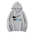 画像2: JUST RICK IT Rick print  Hoodie sweater  ユニセックス男女兼用JUST RICK IT リックプリントフーディスウェットパーカー (2)