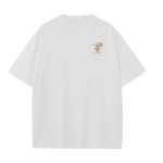 画像4: unisex  Violentbear Print Short Sleeve T-Shirt  　ヴァイオレントベア熊プリント半袖ラウンドネック Tシャツ ユニセックス 男女兼用 (4)