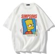 画像1: unisex The Simpsons box bart simpson Print T-Shirt  　シンプソンズバートシンプソンプリント半袖ラウンドネック Tシャツ ユニセックス 男女兼用 (1)