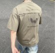 画像8: unisex Front face & back butterfly print Short Sleeve T-Shirt  　表フェイス＆ 裏バタフライプリント半袖ラウンドネック Tシャツ ユニセックス 男女兼用 (8)