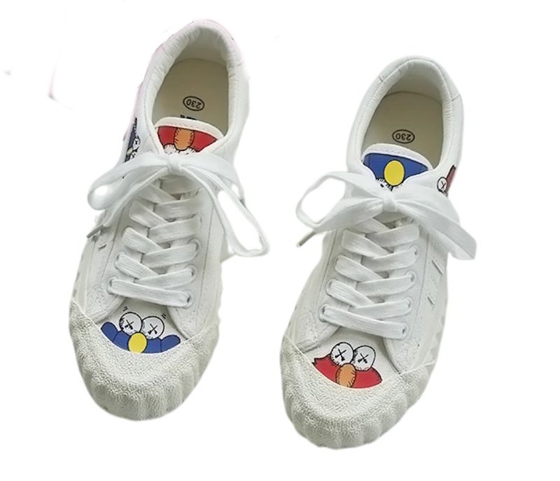 画像4: Women's Sesame Street Canvas Lace-Up Sneaker Shoes  セサミストリートキャンバス レースアップスニーカーシューズ (4)