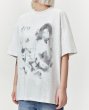 画像9: unisex Front face & back butterfly print Short Sleeve T-Shirt  　表フェイス＆ 裏バタフライプリント半袖ラウンドネック Tシャツ ユニセックス 男女兼用 (9)