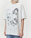 画像9: unisex Front face & back butterfly print Short Sleeve T-Shirt  　表フェイス＆ 裏バタフライプリント半袖ラウンドネック Tシャツ ユニセックス 男女兼用 (9)