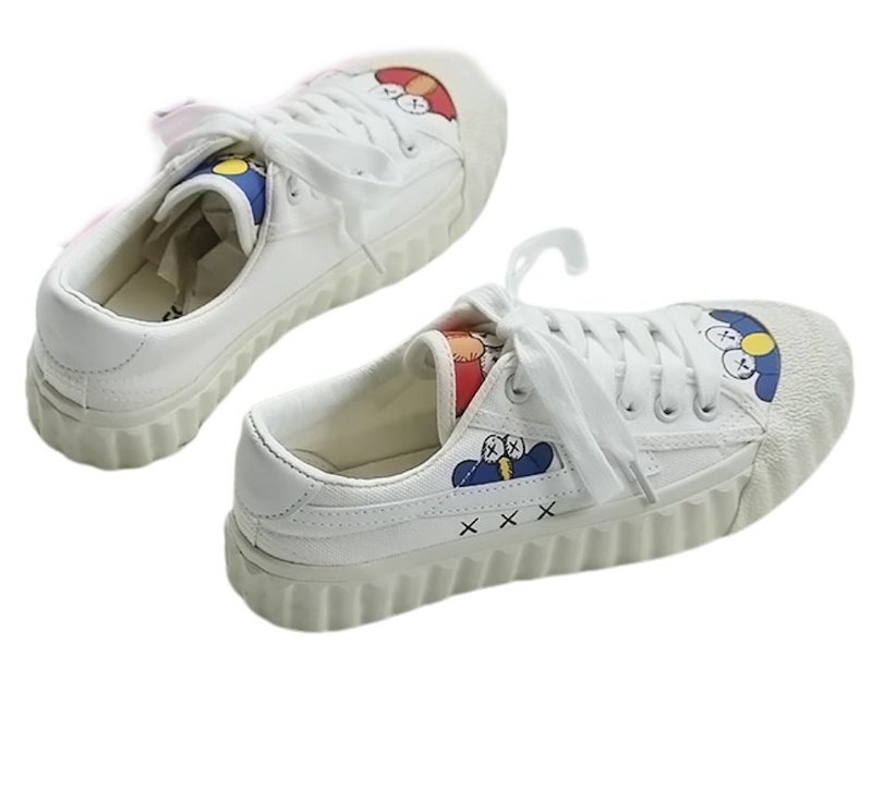 画像3: Women's Sesame Street Canvas Lace-Up Sneaker Shoes  セサミストリートキャンバス レースアップスニーカーシューズ (3)