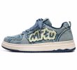 画像1: Denim in trend retro canvas  Lace-up sneaker shoes　 ユニセックス 男女兼用 デニムイントレンドレトロキャンバスレースアップスニーカー (1)