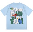 画像1: unisex Club Elmo Sesame Street Print T-Shirt  　クラブエルモセサミストリート半袖ラウンドネック Tシャツ ユニセックス 男女兼用 (1)
