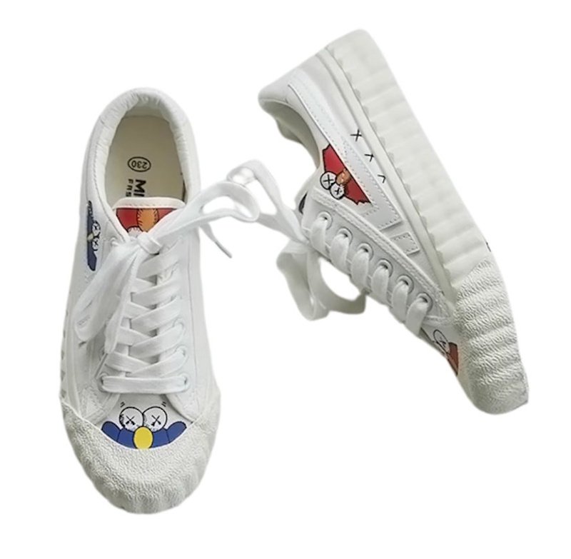 画像2: Women's Sesame Street Canvas Lace-Up Sneaker Shoes  セサミストリートキャンバス レースアップスニーカーシューズ (2)