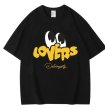 画像1: unisex Dalai infinity Lovers eyeball print  Short Sleeve T-Shirt  　DalaiinfinityLoversアイボールプリントプリント半袖ラウンドネック Tシャツ ユニセックス 男女兼用 (1)