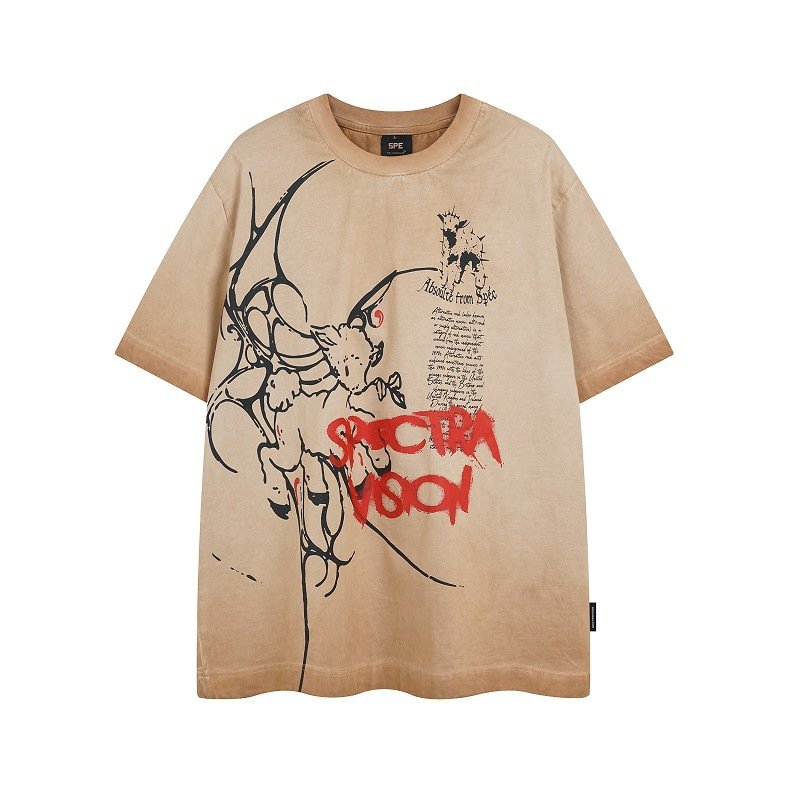 画像2: unisex  ADC2 Baby Goat Vintage Styleprint Short Sleeve T-Shirt  　ベビーゴートヴィンテージスタイプリント半袖ラウンドネック Tシャツ ユニセックス 男女兼用 (2)