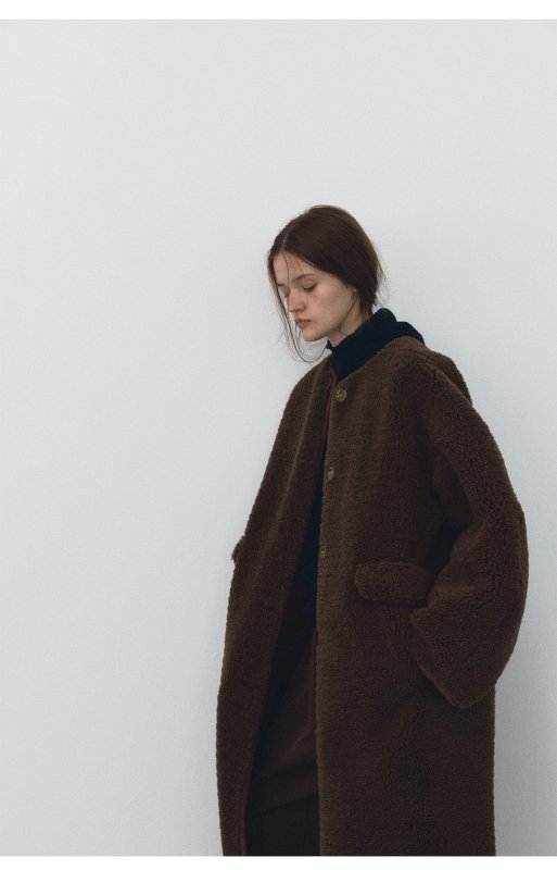 画像2: Women's Teddy bear real lambwool long fur Oversized coat オーバーサイズ 毛足長めのリアルラムウール テディベア ロングコート (2)