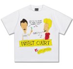 画像2: unisex Beavis and Butt-Head American Comic Print  T-Shirt   ビーバス＆バットヘッドBeavis and Butt-Headアメリカンコミックプリント半袖ラウンドネック Tシャツ ユニセックス 男女兼用 (2)