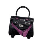画像5: Embossed Monster Ocean Kelly Bag 2-way tote shoulder bag doll bag リアル 型押し レザー モンスター オーシャン ケリーバッグ トートショルダー２WAYバッグ (5)