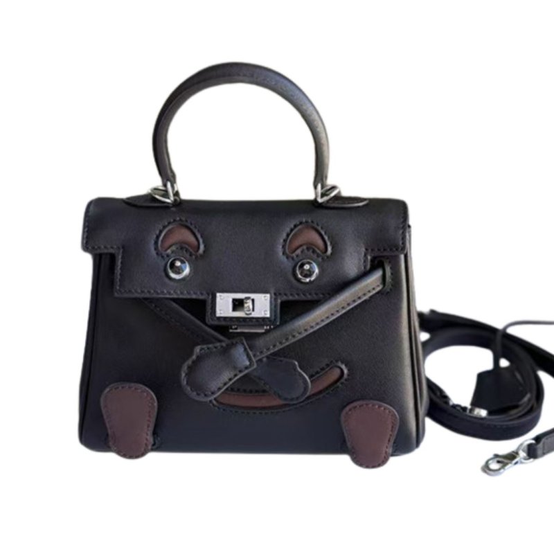 画像2: Real Leather Monster Ocean Doll Bag 2-way tote shoulder bag doll bag リアル 本革 レザー モンスター オーシャン ドール バッグ トートショルダー２WAYバッグ (2)