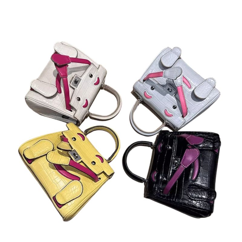 画像2: Embossed Monster Ocean Doll Bag 2-way tote shoulder bag doll bag リアル 型押し レザー モンスター オーシャン ドール バッグ トートショルダー2WAYバッグ (2)