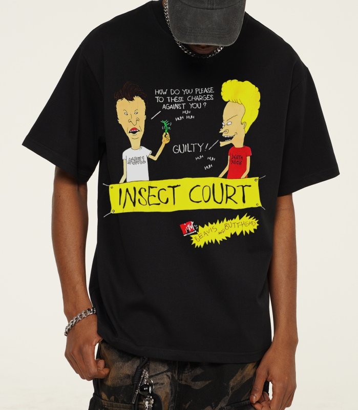 画像7: unisex Beavis and Butt-Head American Comic Print  T-Shirt   ビーバス＆バットヘッドBeavis and Butt-Headアメリカンコミックプリント半袖ラウンドネック Tシャツ ユニセックス 男女兼用 (7)