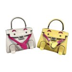画像1: Embossed Monster Ocean Kelly Bag 2-way tote shoulder bag doll bag リアル 型押し レザー モンスター オーシャン ケリーバッグ トートショルダー２WAYバッグ (1)