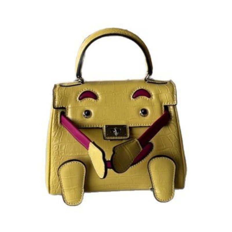 画像3: Embossed Monster Ocean Doll Bag 2-way tote shoulder bag doll bag リアル 型押し レザー モンスター オーシャン ドール バッグ トートショルダー2WAYバッグ (3)