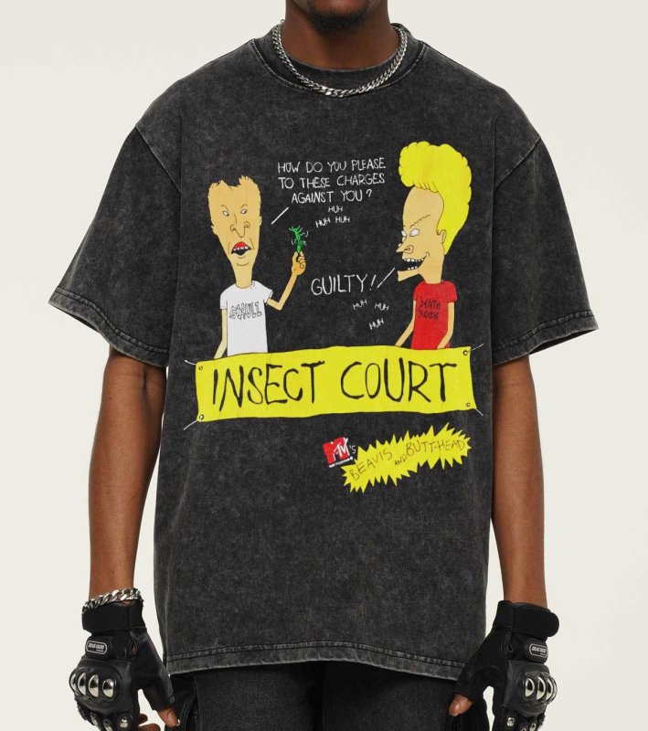 画像9: unisex Beavis and Butt-Head American Comic Print  T-Shirt   ビーバス＆バットヘッドBeavis and Butt-Headアメリカンコミックプリント半袖ラウンドネック Tシャツ ユニセックス 男女兼用 (9)