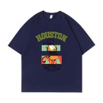 画像6: unisex houston garfield print  T-shirt  ヒューストンガーフィールドプリント 半袖ラウンドネック Tシャツ ユニセックス 男女兼用 (6)