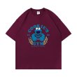 画像3: unisex Sesame Street Cookie MonsterT-shirt  セサミストリートクッキーモンスタープリント 半袖ラウンドネック Tシャツ ユニセックス 男女兼用 (3)