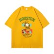 画像2: unisex houston garfield print  T-shirt  ヒューストンガーフィールドプリント 半袖ラウンドネック Tシャツ ユニセックス 男女兼用 (2)