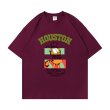 画像5: unisex houston garfield print  T-shirt  ヒューストンガーフィールドプリント 半袖ラウンドネック Tシャツ ユニセックス 男女兼用 (5)