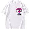画像1: unisex VICTORY Bear One Point T-shirt  ビクトリーベアワンポイントプリント 半袖ラウンドネック Tシャツ ユニセックス 男女兼用 (1)
