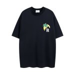 画像5: unisex Beach Sunset Print   T-shirt   　ビーチサンセットプリント 半袖ラウンドネック Tシャツ ユニセックス 男女兼用 (5)