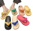 画像1: Soft Sole Thong Down Ribbon Sandals Slippers Beach Shower Sandals　ソフトソールトングダウンリボンサンダルスリッパ　ビーチシャワーサンダル (1)