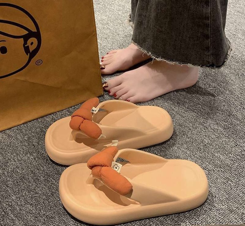 画像6: Soft Sole Thong Down Ribbon Sandals Slippers Beach Shower Sandals　ソフトソールトングダウンリボンサンダルスリッパ　ビーチシャワーサンダル (6)