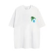 画像7: unisex Beach Sunset Print   T-shirt   　ビーチサンセットプリント 半袖ラウンドネック Tシャツ ユニセックス 男女兼用 (7)