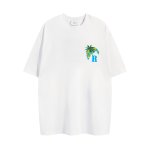 画像7: unisex Beach Sunset Print   T-shirt   　ビーチサンセットプリント 半袖ラウンドネック Tシャツ ユニセックス 男女兼用 (7)