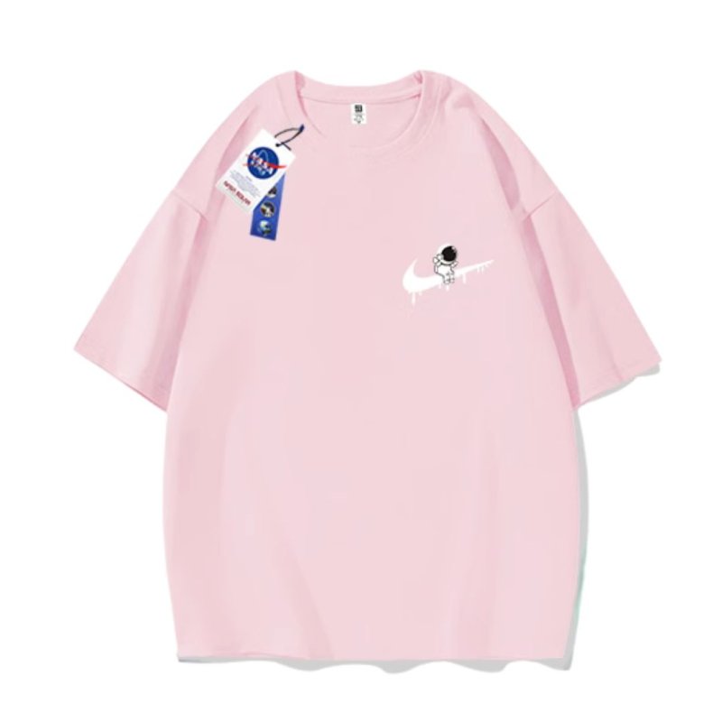画像5: NASA x Astronaut x Raindrop swoosh Print Short-sleeved T-shirt and Sweat Short Pants Set up ユニセックス 男女兼用 NASA ナサ × 宇宙飛行士 × 雨だれスウォッシュプリント 半袖Tシャツ ショートパンツ セットアップ (5)