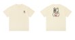 画像1: unisex  Babysitting Stylish Bear print  T-shirt   子守りスタイリッシュベアプリント 半袖ラウンドネック Tシャツ ユニセックス 男女兼用 (1)