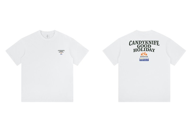 画像1: unisex Retro mountain outdoor camping print  T-shirt   レトロマウンテンアウトドアキャンププリント 半袖ラウンドネック Tシャツ ユニセックス 男女兼用 (1)