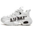 画像1: Alphabet Logo Leather Lace Up Dad Sneaker Shoes　アルファベットロレザー ユニセックス 男女兼用レースアップスニーカー (1)