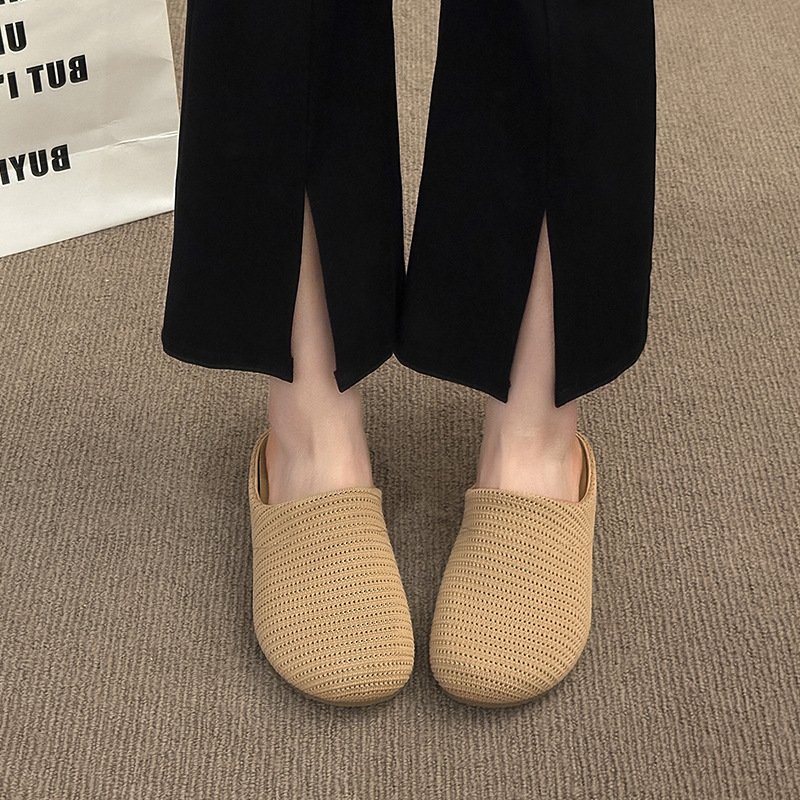 画像7: Mesh net bag head thick sole half slippers sandals 　プラットフォーム厚底メッシュ厚底ハーフスリッパサンダル (7)