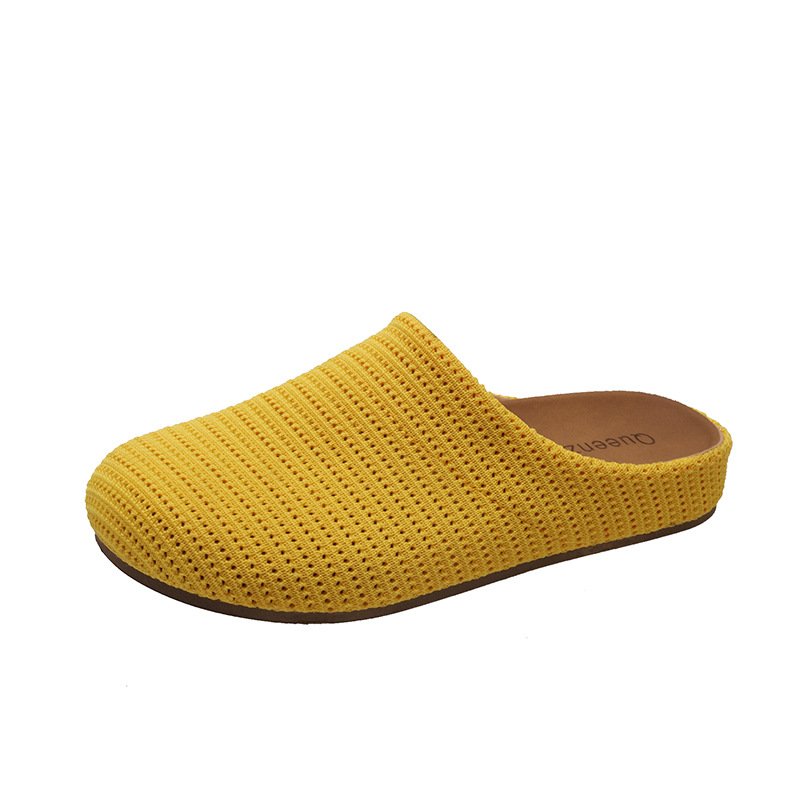 画像4: Mesh net bag head thick sole half slippers sandals 　プラットフォーム厚底メッシュ厚底ハーフスリッパサンダル (4)