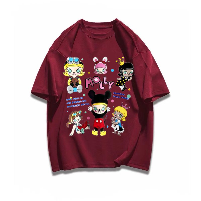 画像5: Pop Mart Molly Mickey Costume print Tshirts 　男女兼用ポップマートモリ―ミッキーコスチュームコミックプリント 半袖 Tシャツ (5)