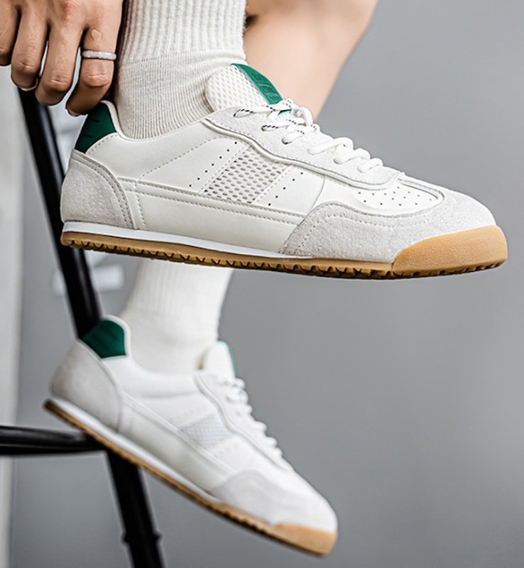 画像5: Soft sole breathable lace-up Sneaker Shoes　ユニセックス 男女兼用ソフトソールブリーザブルレースアップスニーカー (5)