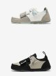 画像5: Velcro and lace-up bicolor canvas  Sneaker Shoes　ユニセックス 男女兼用ベルクロ＆レースアップバイカラーキャンバススニーカー (5)