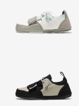 画像5: Velcro and lace-up bicolor canvas  Sneaker Shoes　ユニセックス 男女兼用ベルクロ＆レースアップバイカラーキャンバススニーカー (5)
