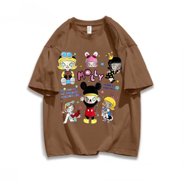 画像6: Pop Mart Molly Mickey Costume print Tshirts 　男女兼用ポップマートモリ―ミッキーコスチュームコミックプリント 半袖 Tシャツ (6)