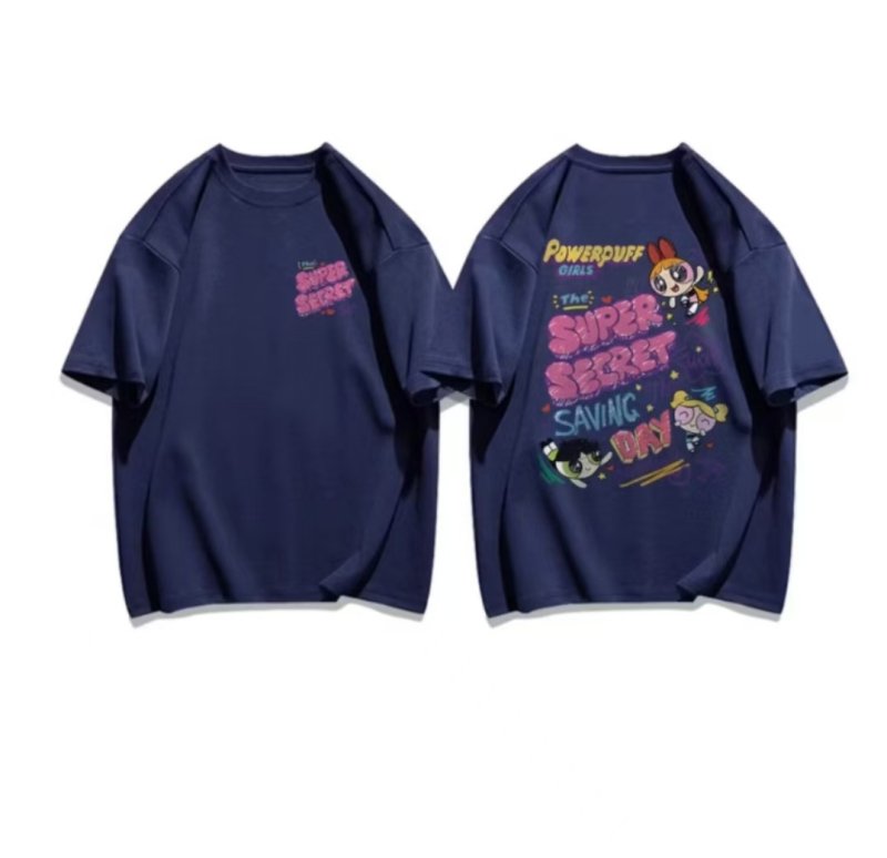 画像7: powerful girls print Tshirts 　男女兼用 パワフルガールズコミックプリント 半袖 Tシャツ (7)