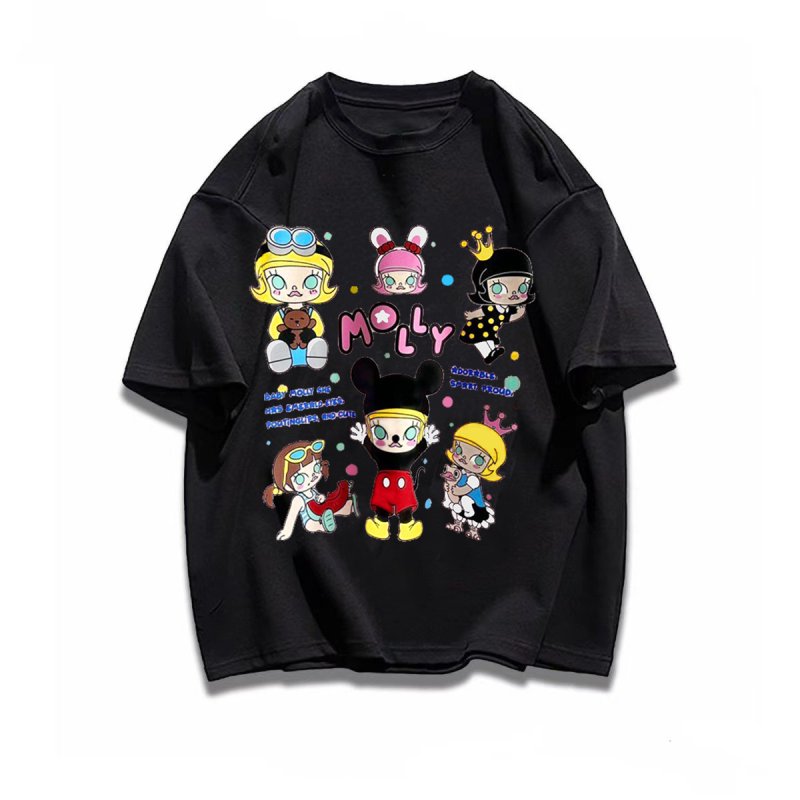 画像9: Pop Mart Molly Mickey Costume print Tshirts 　男女兼用ポップマートモリ―ミッキーコスチュームコミックプリント 半袖 Tシャツ (9)