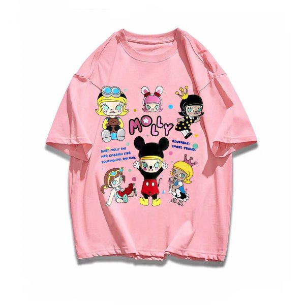 画像3: Pop Mart Molly Mickey Costume print Tshirts 　男女兼用ポップマートモリ―ミッキーコスチュームコミックプリント 半袖 Tシャツ (3)