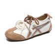 画像3: Women's Fashionable soft sole leather lace-up sneakers shoes　ファッショナブルソフトソールレザーレースアップスニーカーシューズ (3)